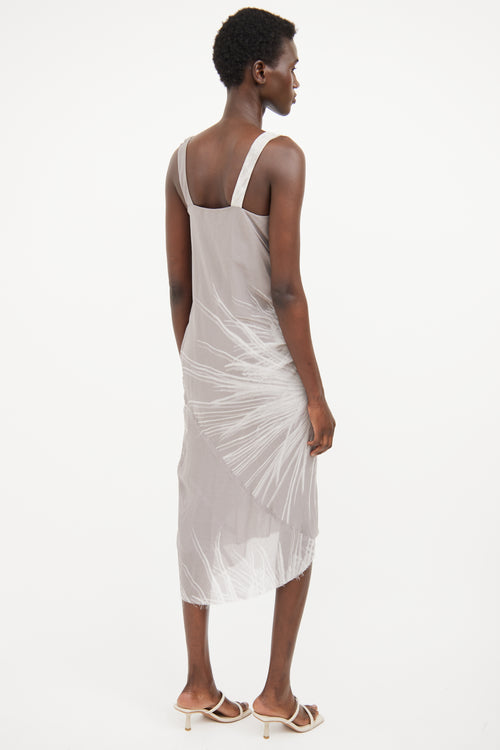 Rick Owens SS10 Grey Draped Dress