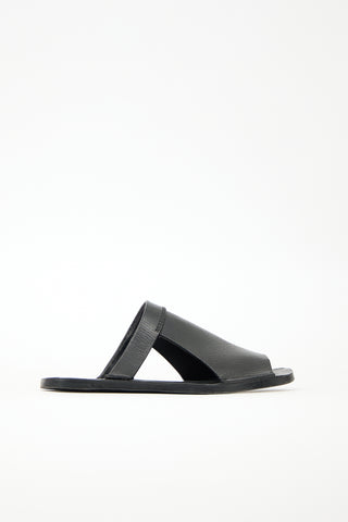 Rick Owens Leather Cut Out Sandal