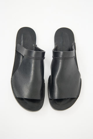Rick Owens Leather Cut Out Sandal