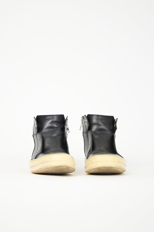 Rick Owens Leather Island Dunk Sneaker