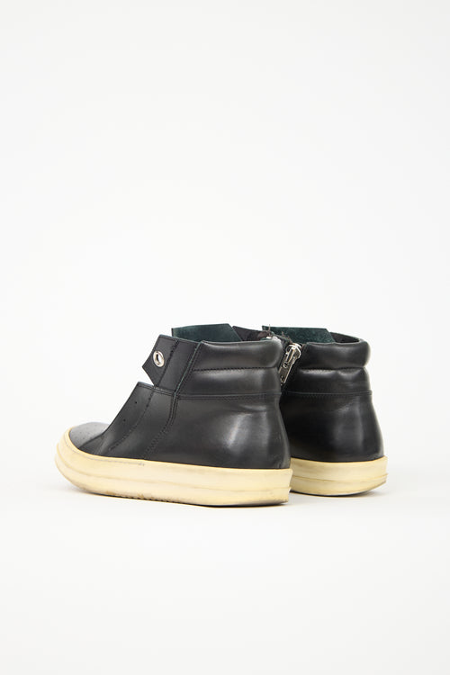 Rick Owens Leather Island Dunk Sneaker