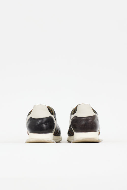 Rick Owens Leather Vintage Runner Sneaker