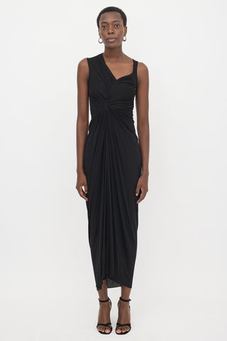 Rick Owens Lilies Asymmetrical Draped Dress