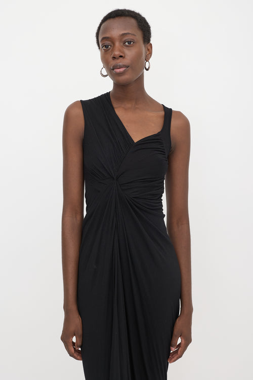 Rick Owens Lilies Asymmetrical Draped Dress