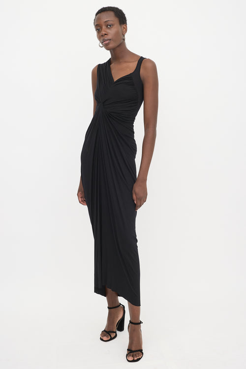 Rick Owens Lilies Asymmetrical Draped Dress