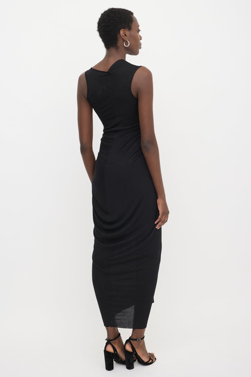 Rick Owens Lilies Asymmetrical Draped Dress