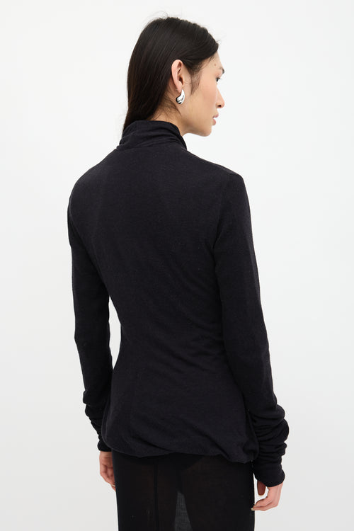 Rick Owens Lilies Draped Tie Cardigan