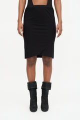 Rick Owens Lilies Jersey Bias Skirt