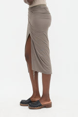 Rick Owens Lilies Jersey Midi Skirt