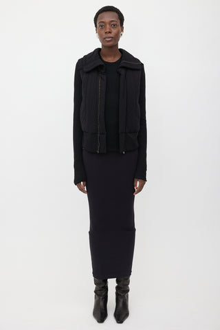 Rick Owens Lilies Jersey Padded Jacket