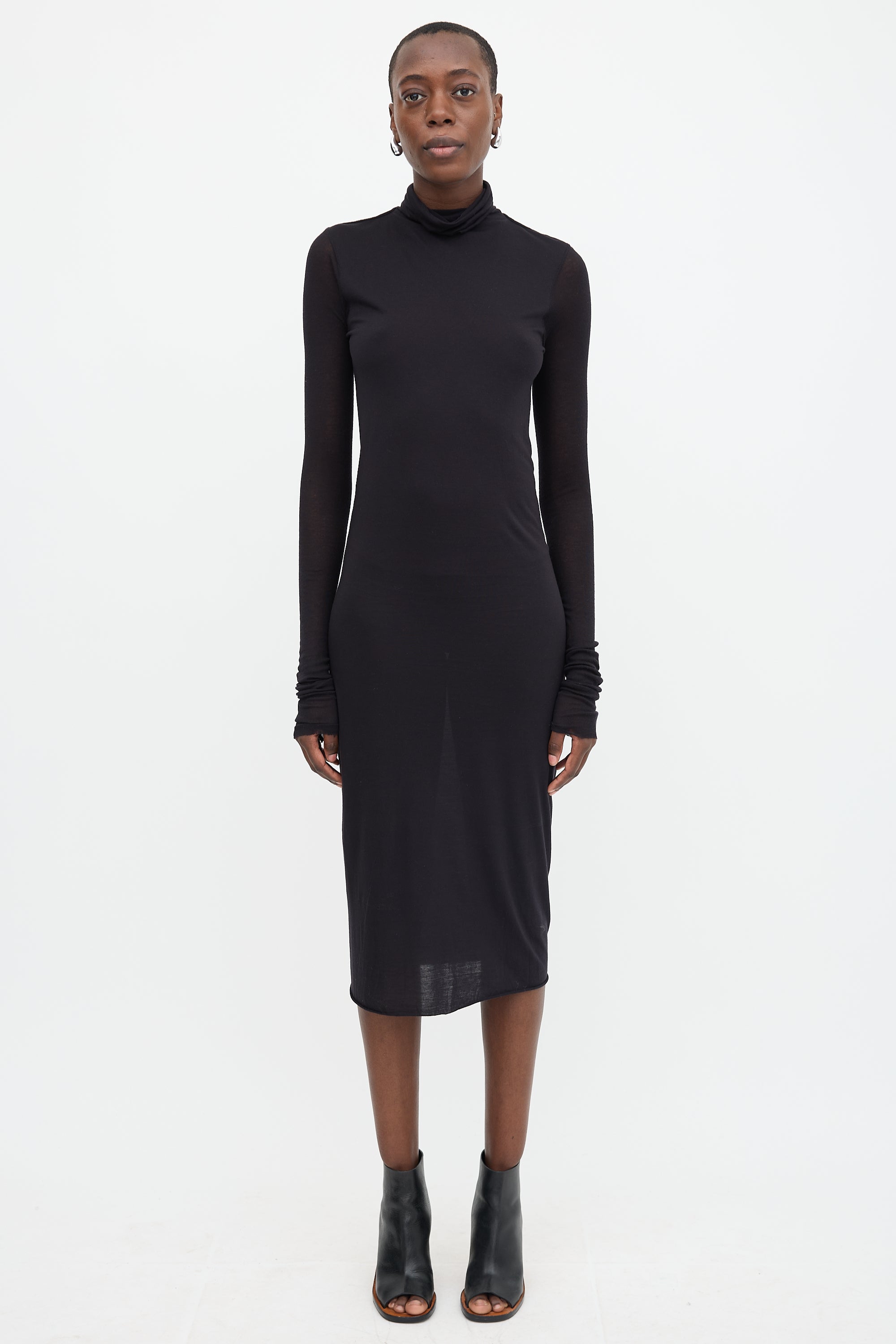 rayon jersey dress Women's Jersey Ruched Gather Tunic & Dress main image 1