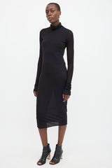 Rick Owens Lilies Jersey Turtleneck Dress