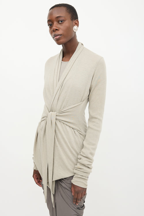 Rick Owens Lilies Wrap Cardigan