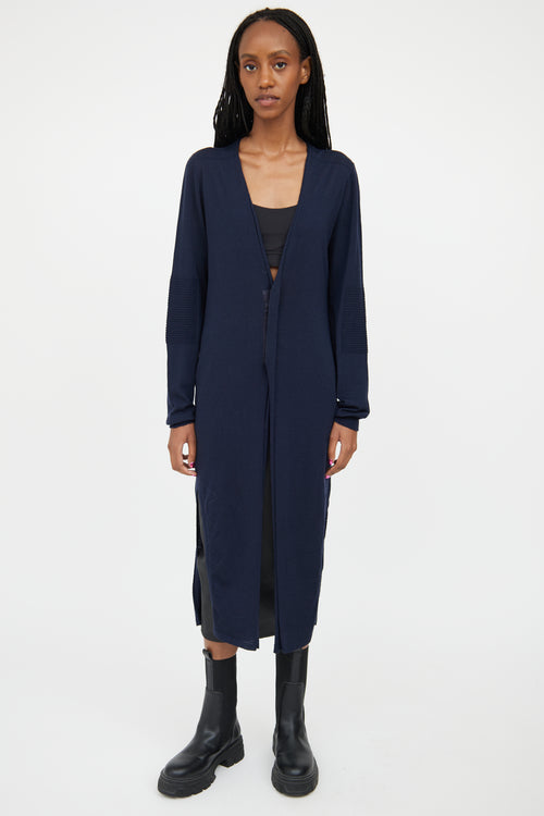 Rick Owens FW 2020 Navy Knit Cardigan