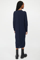 Rick Owens FW 2020 Navy Knit Cardigan