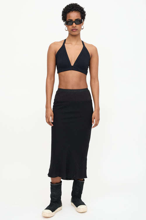 Rick Owens Nylon Jersey Triangle Bikini Top