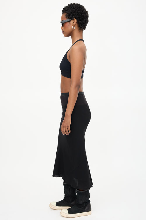 Rick Owens Nylon Jersey Triangle Bikini Top