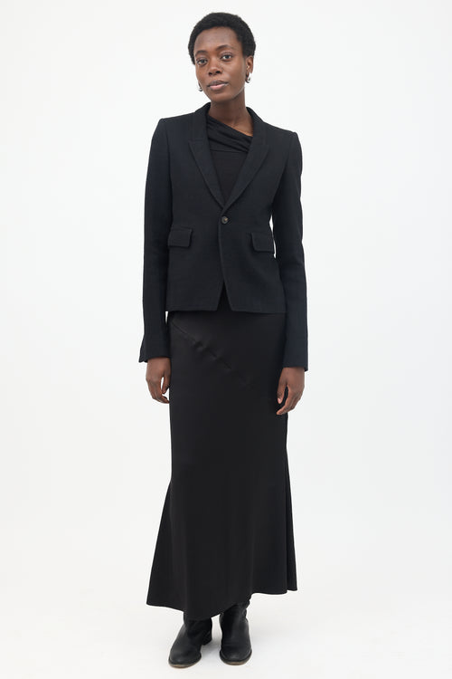 Rick Owens Performa Single Button Blazer