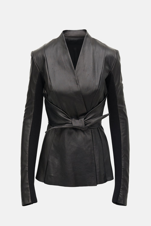 Rick Owens SS 2025 Leather Jacket