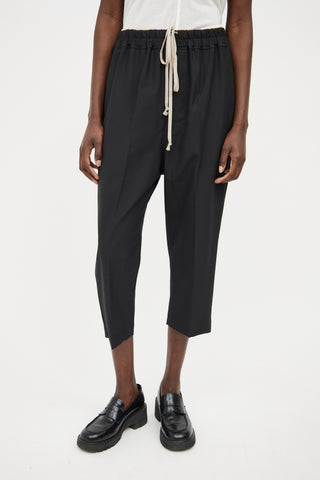 Gray Tapered Lounge Pants by Rick Owens on Sale