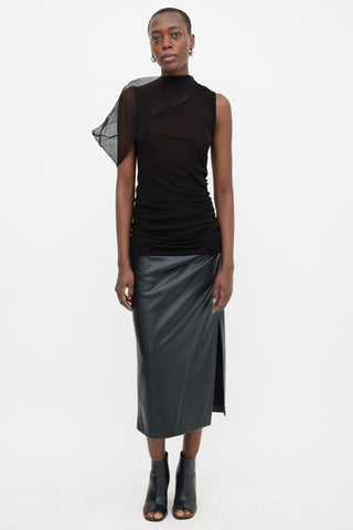 Rick Owens SS 2010 Organza Overlay Top