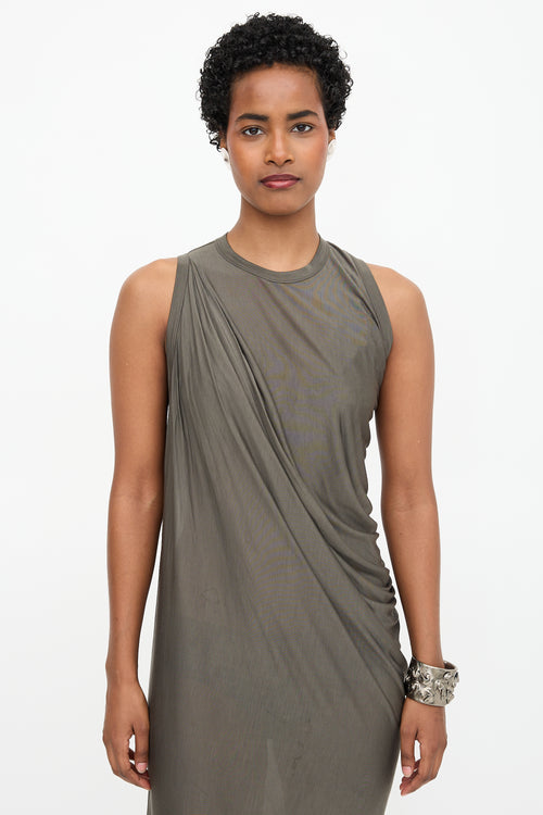 Rick Owens SS 2012 Silk Drape Dress