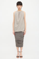 Rick Owens SS 2015 Nylon Balloon Blouse