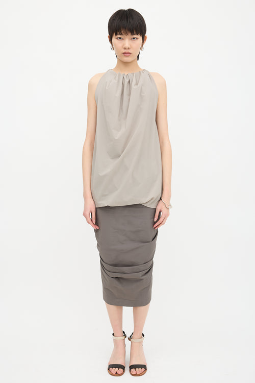 Rick Owens SS 2015 Nylon Balloon Blouse