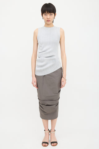Rick Owens SS 2018 Asymmetric Knit Top
