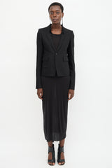 Rick Owens SS 2021 Peak Lapel Blazer
