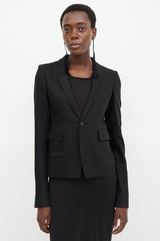 Rick Owens SS 2021 Peak Lapel Blazer
