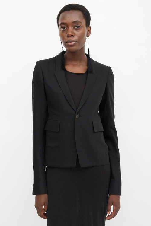 Rick Owens SS 2021 Peak Lapel Blazer