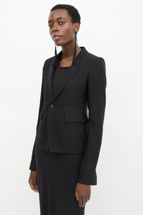 Rick Owens SS 2021 Peak Lapel Blazer