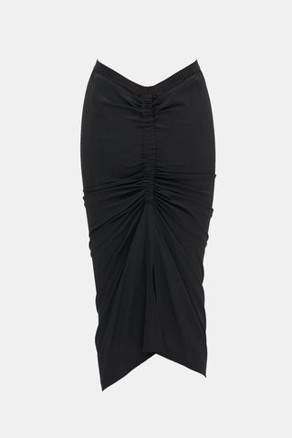 Rick Owens SS 2024 Draped Ruched Skirt