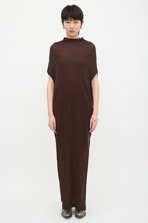 Rick Owens SS 2025 Knit Asymmetric Dress