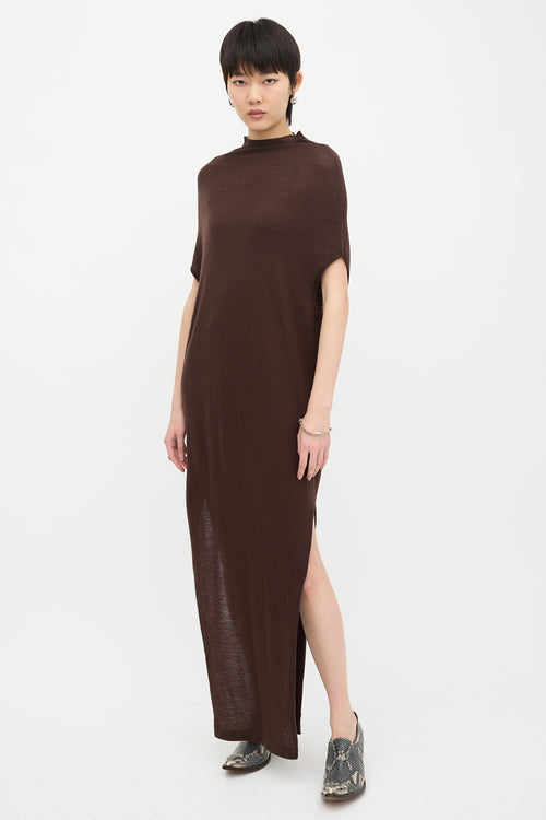 Rick Owens SS 2025 Knit Asymmetric Dress