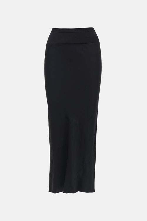 Rick Owens SS 2025 Satin Maxi Skirt