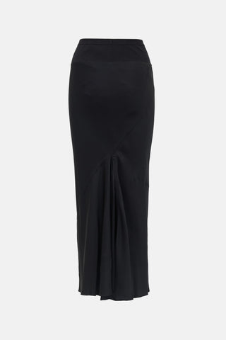 Rick Owens SS 2025 Satin Maxi Skirt