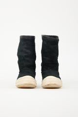 Rick Owens Shearling Creeper Boot