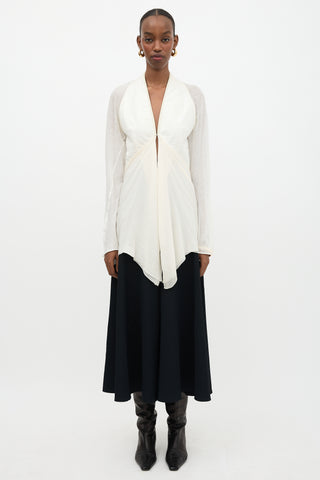 Rick Owens Silk Draped Top