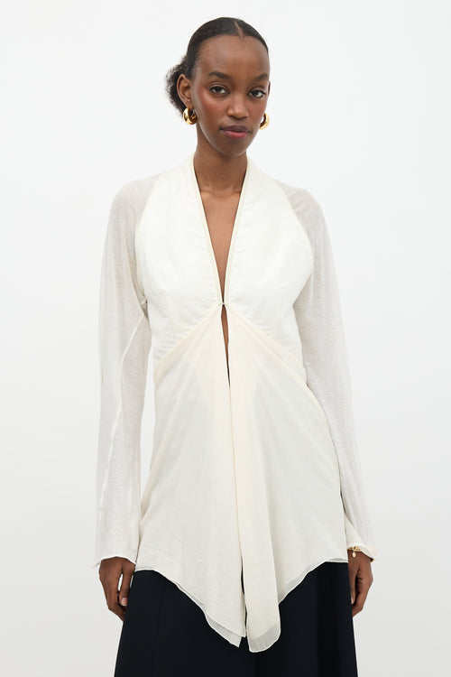 Rick Owens Silk Draped Top