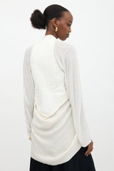 Rick Owens Silk Draped Top