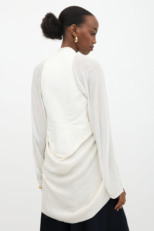 Rick Owens Silk Draped Top
