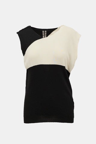 Rick Owens Wool Asymmetrical Top