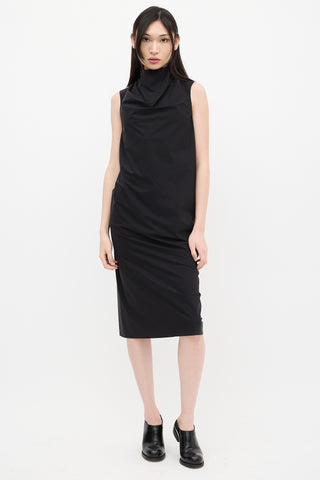 Rick Owens SS 2018 Black Nylon Bonnie Dress