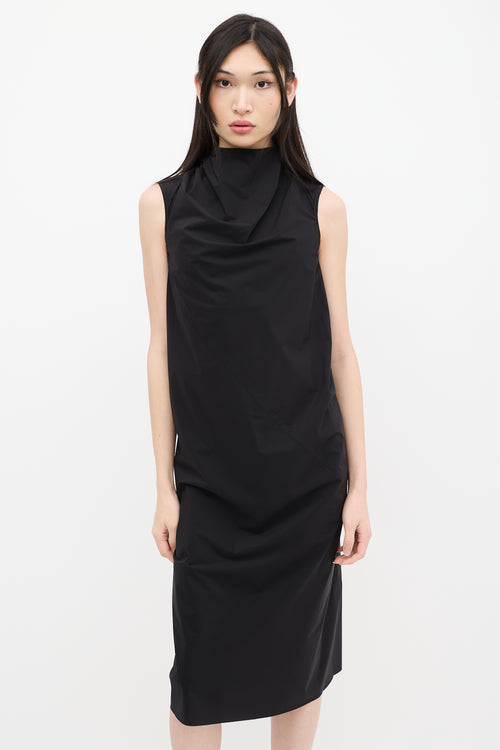 Rick Owens SS 2018 Black Nylon Bonnie Dress