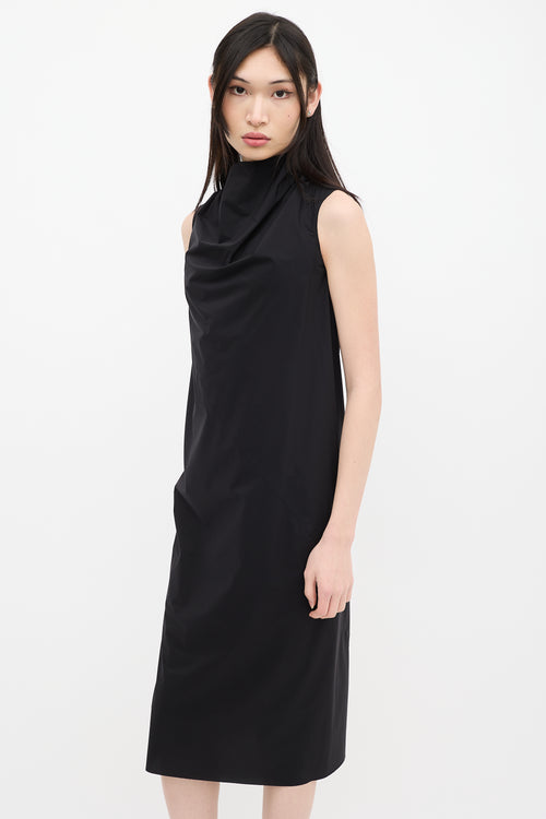 Rick Owens SS 2018 Black Nylon Bonnie Dress