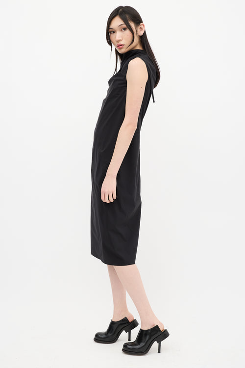 Rick Owens SS 2018 Black Nylon Bonnie Dress