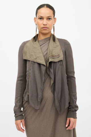 Rick Owens Wool Zip Jacket