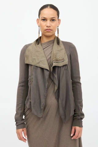 Rick Owens Wool Zip Jacket